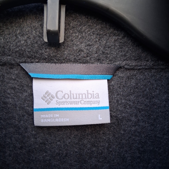 Columbia Men's Charcoal Zip-Up Sweater - Picture 2 of 3